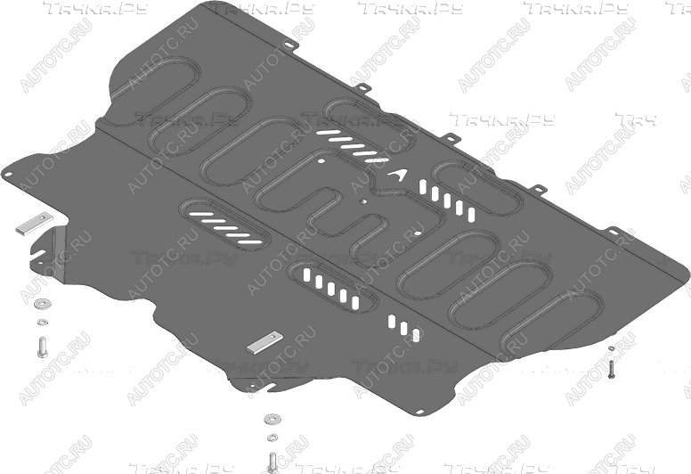 11 699 р. Защита картера и КПП ALFECO  Changan LAMORE (2023-2025) (алюминий 4 мм)  с доставкой в г. Пермь