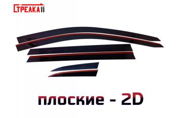Дефлекторы окон 2D Стрелка11 Evolute i-Space (2024-2025) (черные)