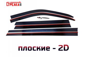 Дефлекторы окон 2D Стрелка11 Haval H5 (2023-2025) (черные)