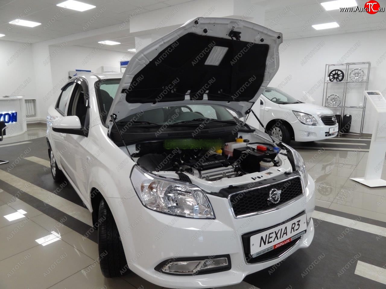 2 049 р. Упоры капота Russtal Chevrolet Nexia седан (2020-2022)  с доставкой в г. Пермь