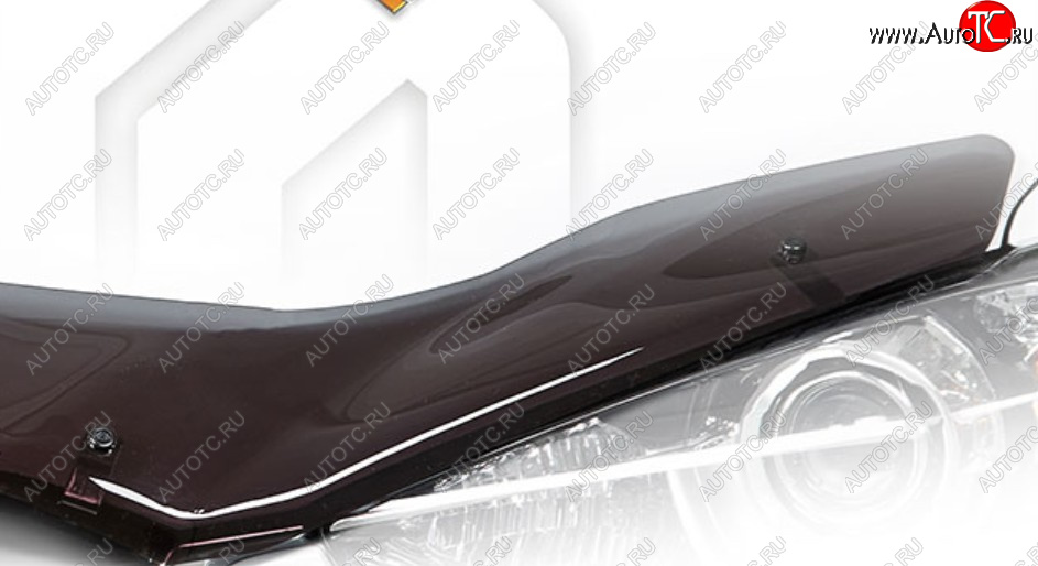 2 159 р. Дефлектор капота CA-Plastiс  Ravon R2 (2016-2025) (Classic полупрозрачный, Без надписи)  с доставкой в г. Пермь