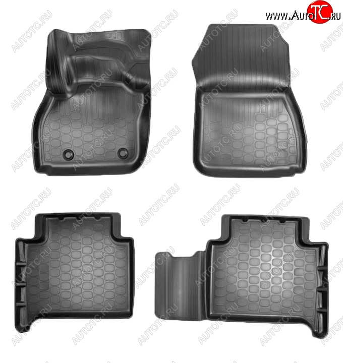 2 149 р. Коврики салонные Noplast (3D) Renault ZOE дорестайлинг (2012-2019) (Черные)  с доставкой в г. Пермь