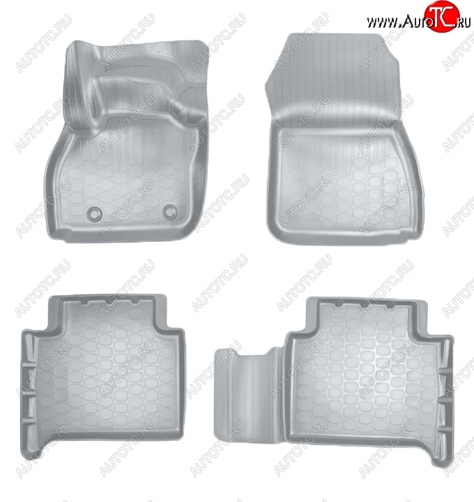 2 599 р. Коврики салонные Noplast (3D)  Renault ZOE (2012-2025) дорестайлинг, рестайлинг (Серые)  с доставкой в г. Пермь