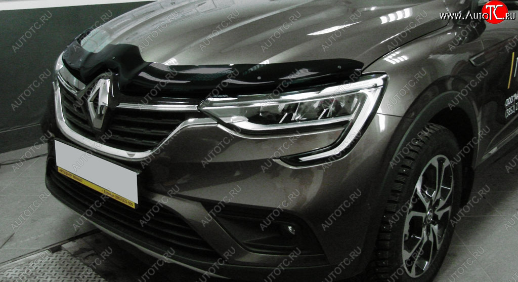 3 299 р. Дефлектор капота SIM Renault Arkana (2019-2025)  с доставкой в г. Пермь