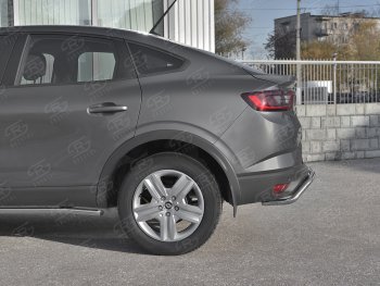 13 899 р. Защита заднего бампера (Ø42 мм, нержавейка) SLITKOFF Renault Arkana (2019-2025)  с доставкой в г. Пермь. Увеличить фотографию 4