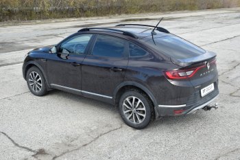 8 929 р. Рейлинги на Petroil Tuning  Renault Arkana (2019-2025) (Цвет: черный муар)  с доставкой в г. Пермь. Увеличить фотографию 4