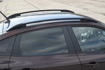 8 929 р. Рейлинги на Petroil Tuning  Renault Arkana (2019-2025) (Цвет: черный муар)  с доставкой в г. Пермь. Увеличить фотографию 2