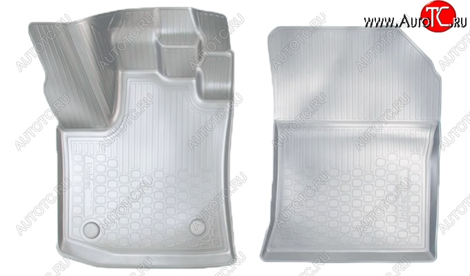 1 899 р. Коврики салонные Noplast (3D)  Renault Dokker (2012-2025) (Серые)  с доставкой в г. Пермь