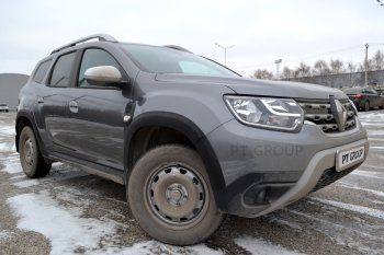 6 959 р. Защитные накладки на арки Petroil Tuning Renault Duster HM рестайлинг (2021-2024) (Текстурная поверхность (шагрень))  с доставкой в г. Пермь. Увеличить фотографию 2
