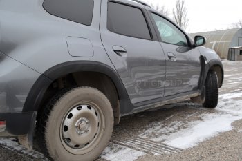 6 959 р. Защитные накладки на арки Petroil Tuning Renault Duster HM рестайлинг (2021-2024) (Текстурная поверхность (шагрень))  с доставкой в г. Пермь. Увеличить фотографию 3