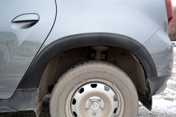 6 959 р. Защитные накладки на арки Petroil Tuning Renault Duster HM рестайлинг (2021-2024) (Текстурная поверхность (шагрень))  с доставкой в г. Пермь. Увеличить фотографию 5