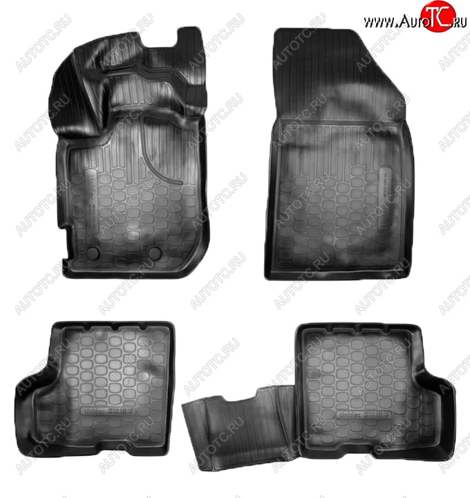 2 299 р. Коврики салонные Noplast (3D, без ящика под сидением)  Renault Duster  HM (2021-2024) рестайлинг (Черные)  с доставкой в г. Пермь