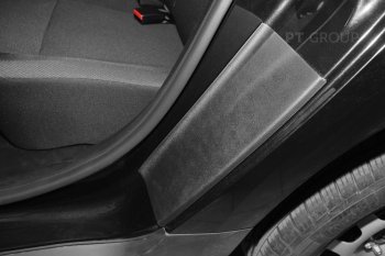 Пороги накладки дверей Petroil Tuning (арочная часть) Renault Duster  HM (2021-2024) рестайлинг (Текстурная поверхность (шагрень))