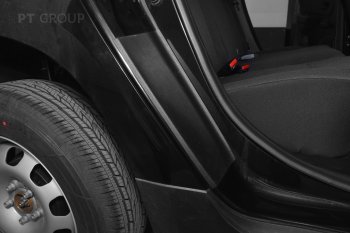 1 059 р. Пороги накладки дверей Petroil Tuning (арочная часть)  Renault Duster  HM (2021-2024) рестайлинг (Текстурная поверхность (шагрень))  с доставкой в г. Пермь. Увеличить фотографию 2