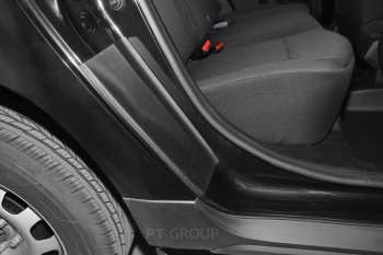 1 059 р. Пороги накладки дверей Petroil Tuning (арочная часть)  Renault Duster  HM (2021-2024) рестайлинг (Текстурная поверхность (шагрень))  с доставкой в г. Пермь. Увеличить фотографию 3