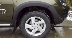 7 749 р. Накладки на колёсные арки RA Renault Duster HS рестайлинг (2015-2021) (Неокрашенные)  с доставкой в г. Пермь. Увеличить фотографию 3