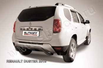 Защита задняя Slitkoff Renault Duster  HS (2015-2021) рестайлинг