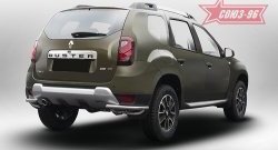 Угловая защита заднего бампера диаметром трубы 42 мм SOUZ-96 Renault Duster  HS (2015-2021) рестайлинг