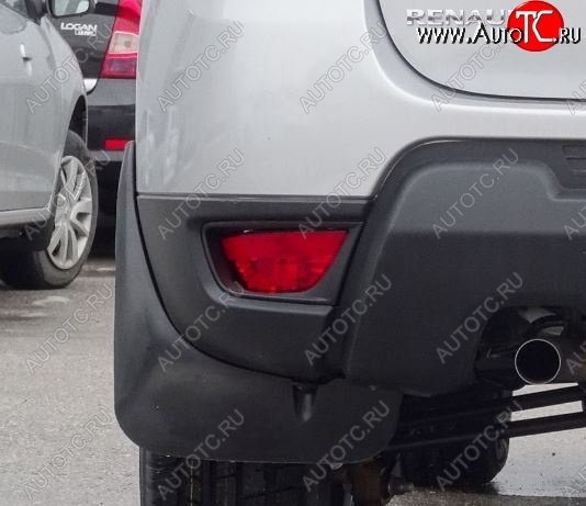 1 669 р. Брызговики Duster-Guard ЗАДНИЕ широкие (2 шт) RENAULT Duster 2016- Renault Duster HS рестайлинг (2015-2021)  с доставкой в г. Пермь