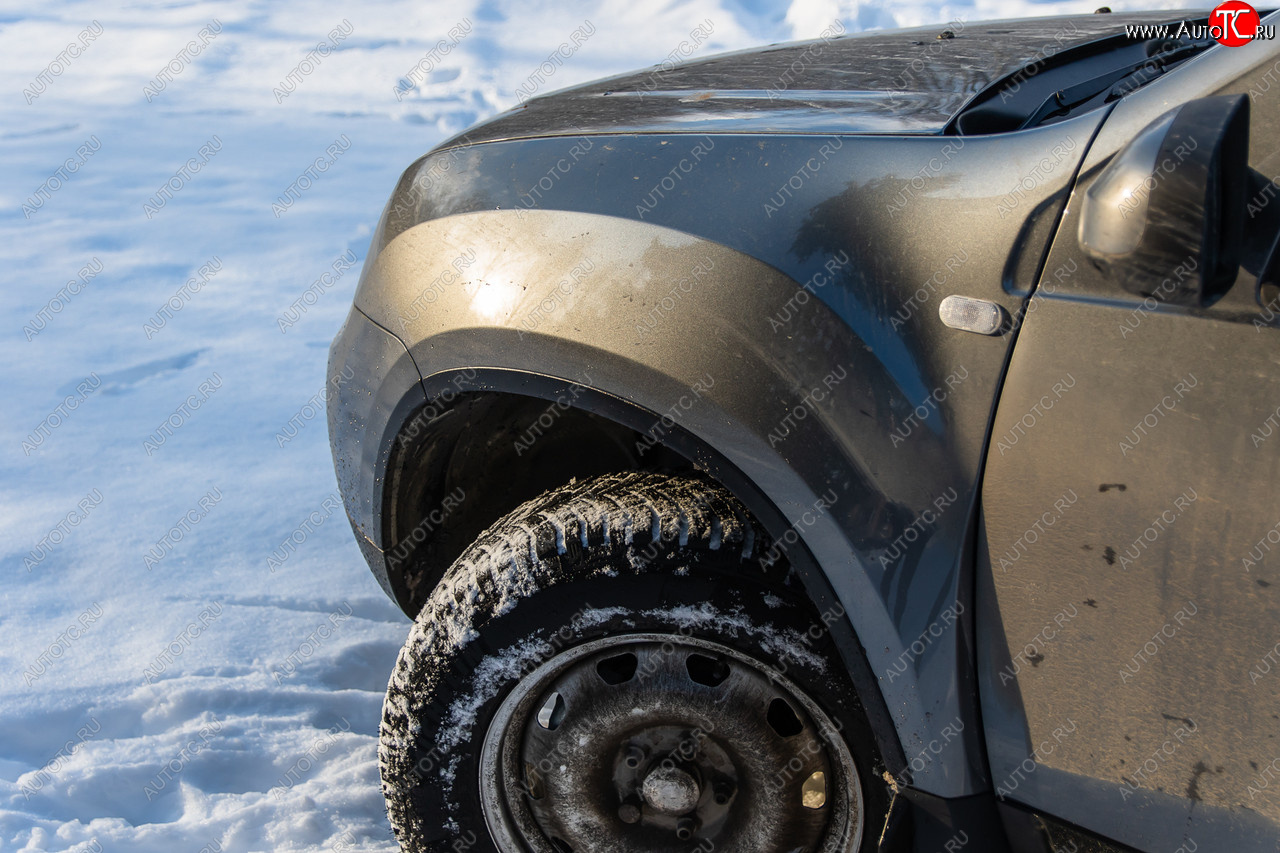 4 099 р. Защитные накладки на арки ArtForm Renault Duster HS рестайлинг (2015-2021) (Поверхность: шагрень)  с доставкой в г. Пермь