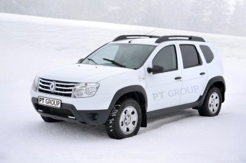 4 979 р. Пластиковые пороги Petroil Tuning ❞Чистые штаны❝  Renault Duster  HS (2010-2021) дорестайлинг, рестайлинг (Тисненый пластик)  с доставкой в г. Пермь. Увеличить фотографию 3