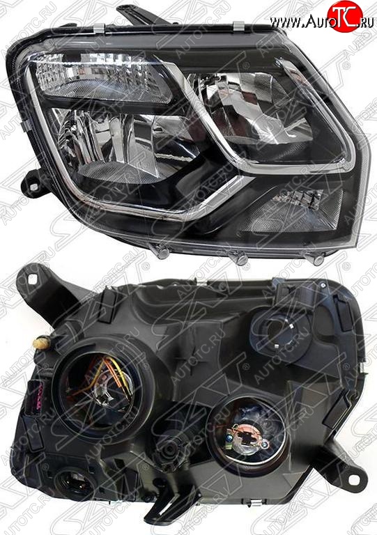 4 289 р. Правая фара SAT Renault Duster HS рестайлинг (2015-2021)  с доставкой в г. Пермь