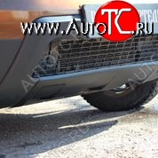 3 489 р. Накладка переднего бампера RA  Renault Duster  HS (2010-2015) дорестайлинг (Поверхность шагрень (черная))  с доставкой в г. Пермь