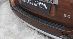 1 569 р. Защитная накладка на задний бампер RA v2  Renault Duster  HS (2010-2015) дорестайлинг  с доставкой в г. Пермь. Увеличить фотографию 2