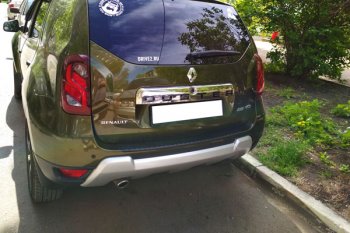 899 р. Защитная накладка заднего бампера Тюн-Авто Renault Duster HS рестайлинг (2015-2021)  с доставкой в г. Пермь. Увеличить фотографию 2