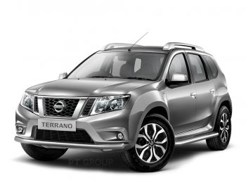 24 299 р. Порожки для ног из трубы Ø51 с алюминиевой площадкой Petroil Tuning  Renault Duster  HS (2010-2021) дорестайлинг, рестайлинг (Нержавеющая полированная сталь)  с доставкой в г. Пермь. Увеличить фотографию 4
