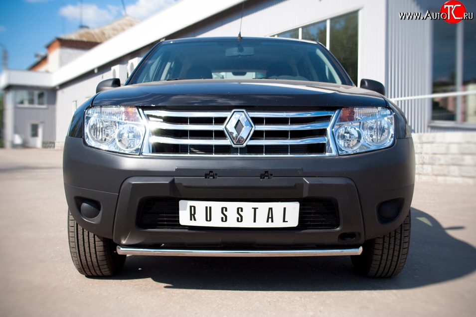 12 849 р. Одинарная защита переднего бампера диаметром 42 мм (4x2) SLITKOFF  Renault Duster  HS (2010-2015) дорестайлинг  с доставкой в г. Пермь