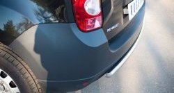 12 849 р. Защита заднего бампера (Ø42 мм, нержавейка, 4х2) SLITKOFF  Renault Duster  HS (2010-2015) дорестайлинг  с доставкой в г. Пермь. Увеличить фотографию 2