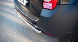 12 849 р. Защита заднего бампера (Ø42 мм, нержавейка, 4х2) SLITKOFF  Renault Duster  HS (2010-2015) дорестайлинг  с доставкой в г. Пермь. Увеличить фотографию 3