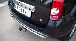 6 399 р. Одинарная защита заднего бампера из трубы диаметром 42 мм (4x4) SLITKOFF Renault Duster HS дорестайлинг (2010-2015)  с доставкой в г. Пермь. Увеличить фотографию 3