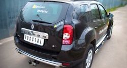 6 399 р. Одинарная защита заднего бампера из трубы диаметром 42 мм (4x4) SLITKOFF Renault Duster HS дорестайлинг (2010-2015)  с доставкой в г. Пермь. Увеличить фотографию 4