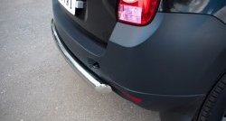 13 549 р. Одинарная защита заднего бампера из трубы диаметром 63 мм (4x2) SLITKOFF  Renault Duster  HS (2010-2015) дорестайлинг  с доставкой в г. Пермь. Увеличить фотографию 4