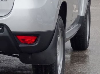 1 769 р. Брызговики Duster-Guard ЗАДНИЕ широкие (2 шт) RENAULT Duster 2012-2015)  Renault Duster  HS (2010-2015) дорестайлинг  с доставкой в г. Пермь. Увеличить фотографию 3