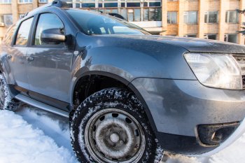 4 099 р. Защитные накладки на арки ArtForm Renault Duster HS дорестайлинг (2010-2015) (Поверхность: шагрень)  с доставкой в г. Пермь. Увеличить фотографию 3