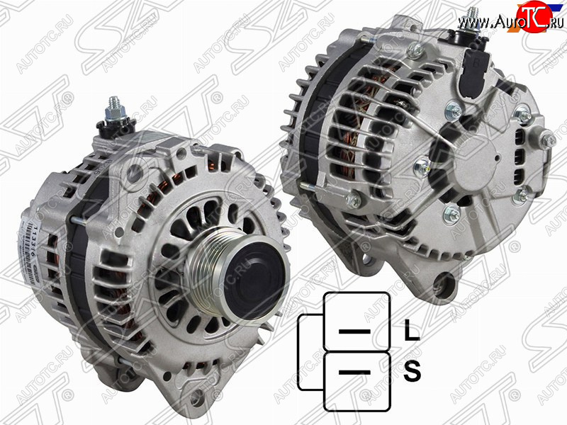 13 949 р. Генератор SAT (12V, 120A, 2.0)  Renault Duster  HS - Sandero Stepway  (B8)  с доставкой в г. Пермь