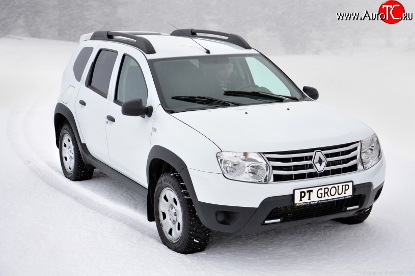 6 099 р. Комплект накладок на колёсные арки Petroil Tuning  Renault Duster  HS (2010-2015) дорестайлинг (Текстурная поверхность)  с доставкой в г. Пермь