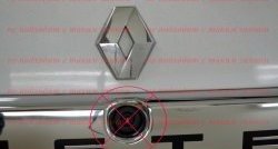 1 549 р. Накладка на пятую дверь Антихром Kart RS Renault Duster HS дорестайлинг (2010-2015) (Тисненный пластик)  с доставкой в г. Пермь. Увеличить фотографию 3