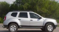 4 069 р. Накладки на двери Petroil Tuning  Renault Duster  HS (2010-2015) дорестайлинг (Тисненый пластик)  с доставкой в г. Пермь. Увеличить фотографию 3