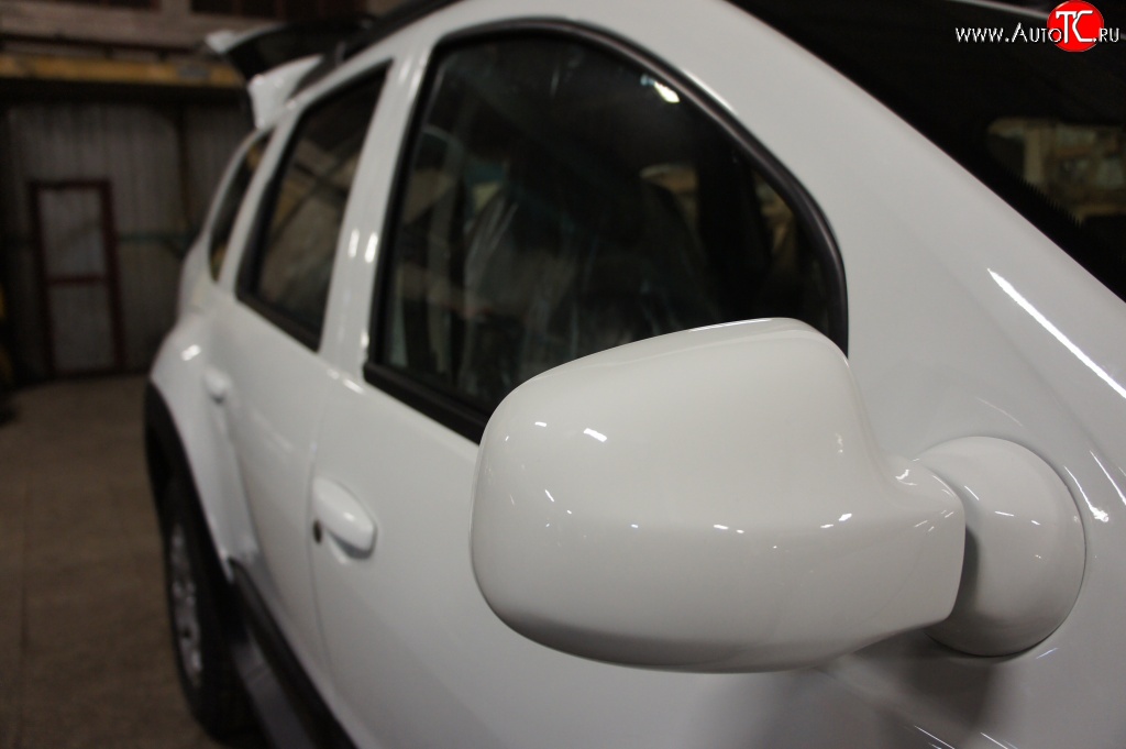 2 999 р. Накладки на зеркала и основания Drive Renault Duster HS дорестайлинг (2010-2015) (Неокрашенные)  с доставкой в г. Пермь