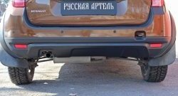 4 999 р. Накладка на задний бампер RA  Renault Duster  HS (2010-2015) дорестайлинг (Поверхность шагрень (серый металлик))  с доставкой в г. Пермь. Увеличить фотографию 5