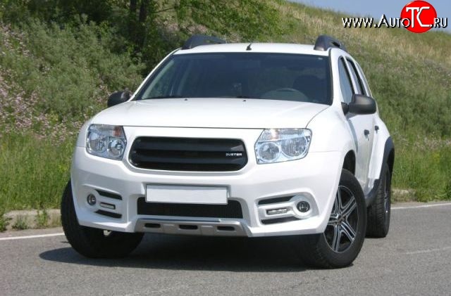 15 999 р. Передний бампер Sport  Renault Duster  HS (2010-2015) дорестайлинг (Неокрашенный)  с доставкой в г. Пермь