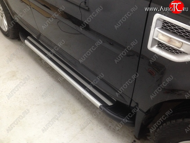 9 599 р. Пороги INTER Nissan Terrano D10 рестайлинг (2016-2022)  с доставкой в г. Пермь