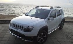 3 299 р. Решётка радиатора Sport Renault Duster HS дорестайлинг (2010-2015) (Неокрашенная)  с доставкой в г. Пермь. Увеличить фотографию 2