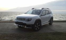 3 299 р. Решётка радиатора Sport Renault Duster HS дорестайлинг (2010-2015) (Неокрашенная)  с доставкой в г. Пермь. Увеличить фотографию 3