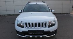 3 299 р. Решётка радиатора Sport Renault Duster HS дорестайлинг (2010-2015) (Неокрашенная)  с доставкой в г. Пермь. Увеличить фотографию 6
