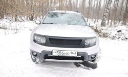 899 р. Реснички на фары DM-Style Renault Duster HS дорестайлинг (2010-2015) (Неокрашенные)  с доставкой в г. Пермь. Увеличить фотографию 2